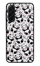 Cute Panda Samsung F17 5G Glass Case