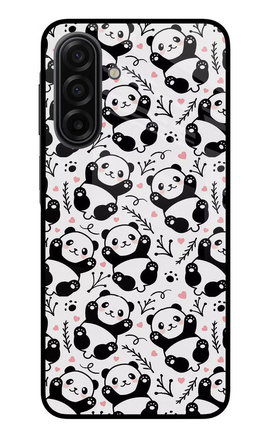 Cute Panda Samsung F17 5G Glass Case