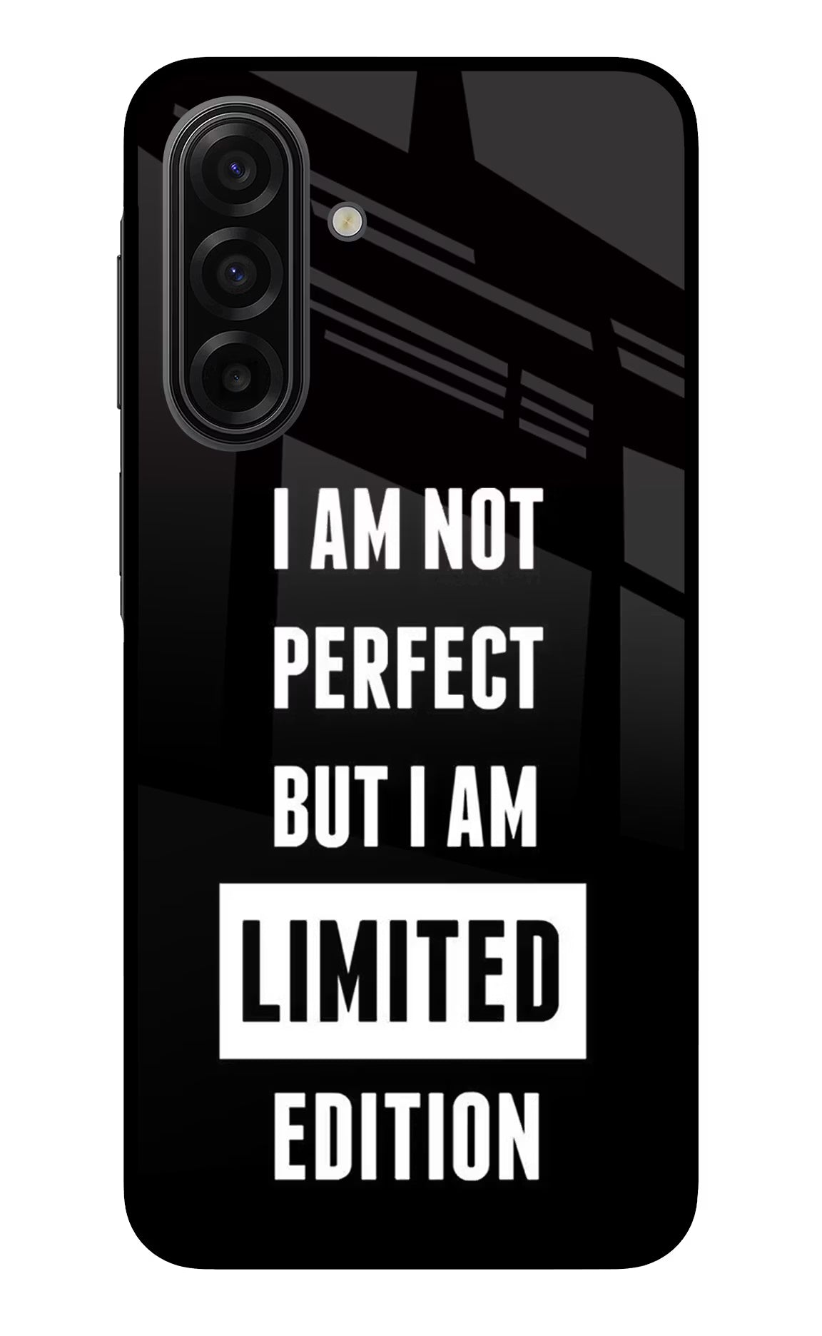 I Am Not Perfect But I Am Limited Edition Samsung F17 5G Glass Case