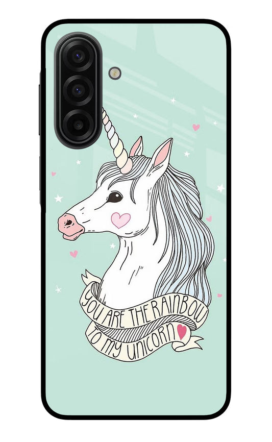 Unicorn Wallpaper Samsung F17 5G Glass Case
