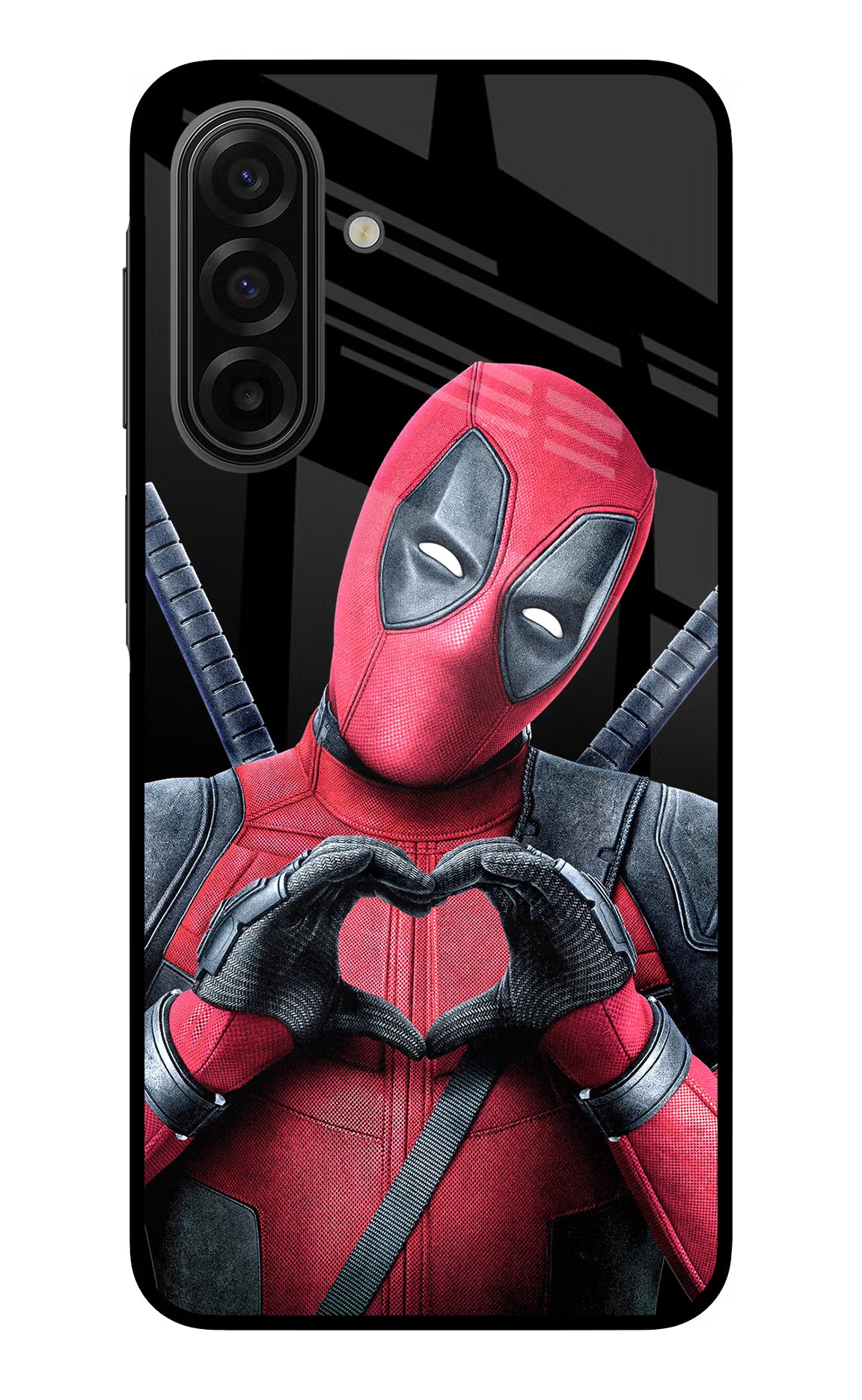 Deadpool Samsung F17 5G Glass Case Back Cover by Casekaro