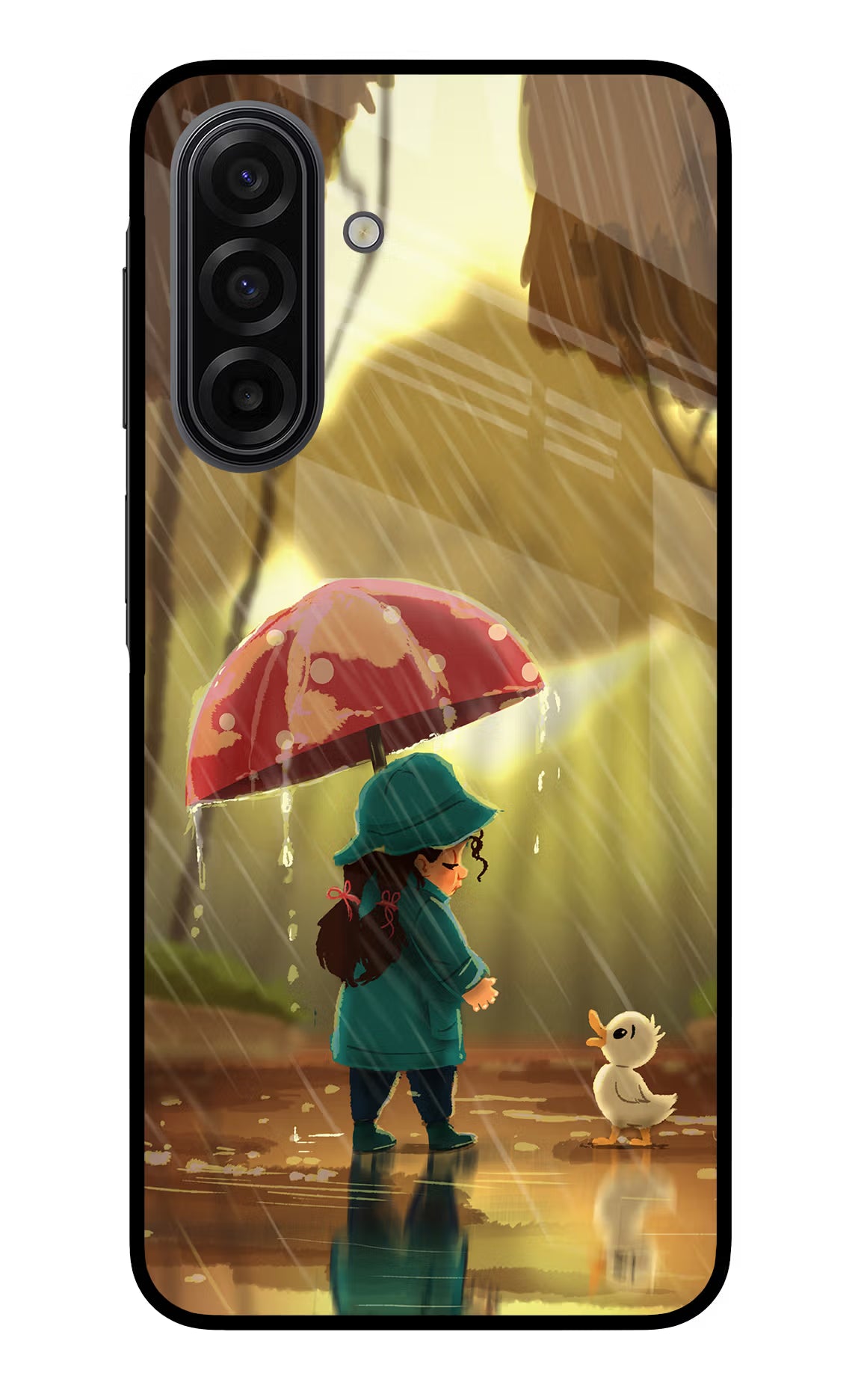Rainy Day Samsung F17 5G Glass Case