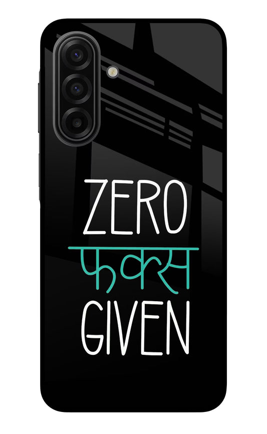 Zero Fucks Given Samsung F17 5G Glass Case