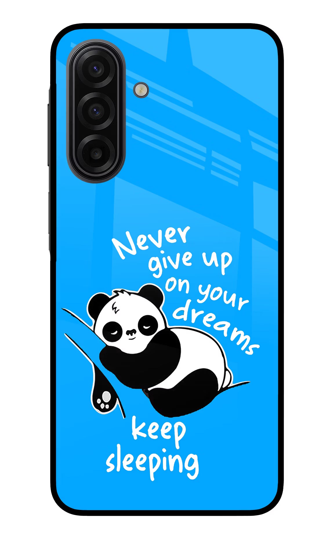 Keep Sleeping Samsung F17 5G Glass Case Back Cover by Casekaro
