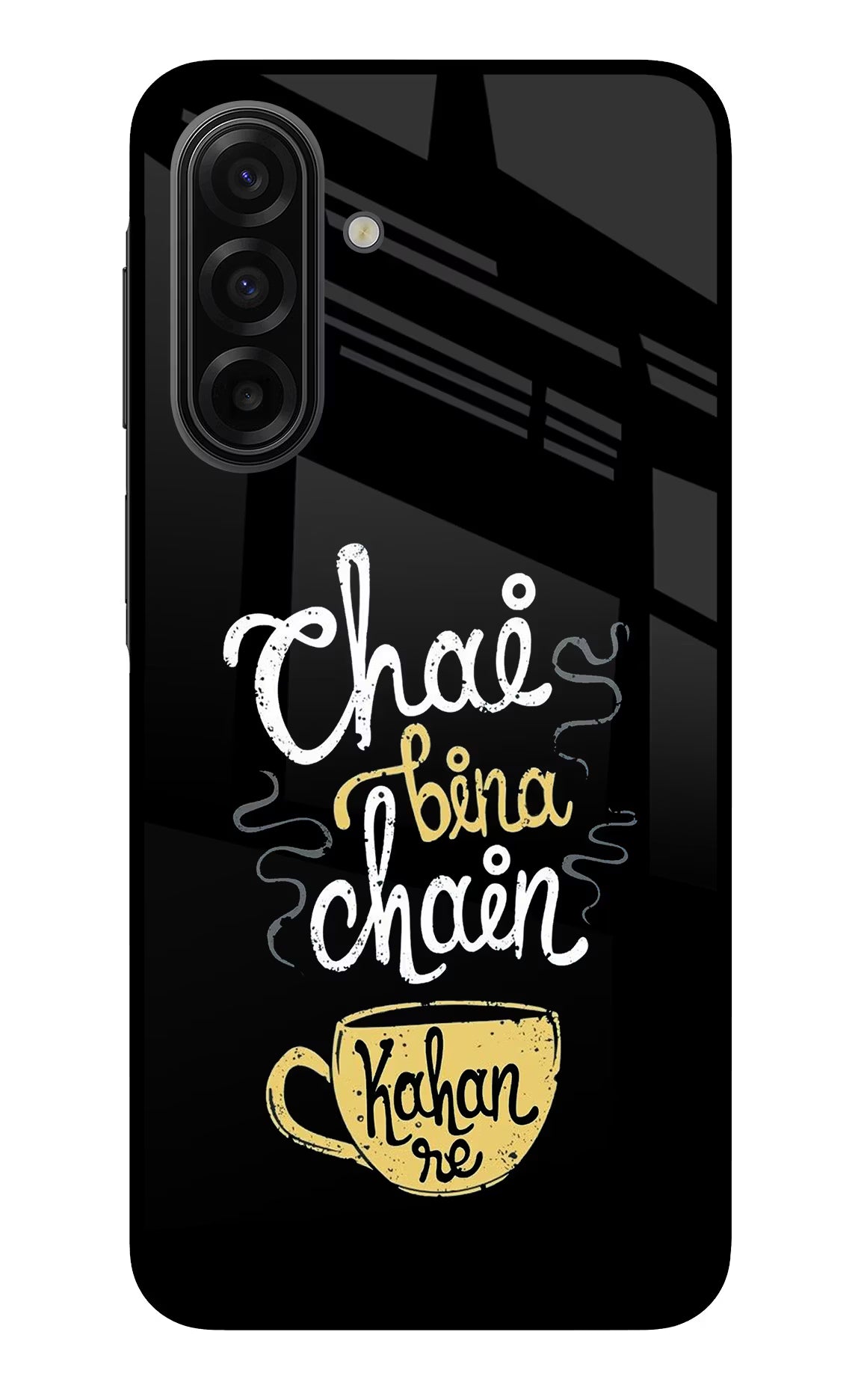 Chai Bina Chain Kaha Re Samsung F17 5G Glass Case