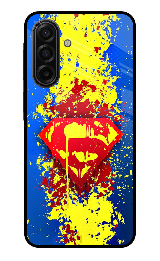 Superman logo Samsung F17 5G Glass Case