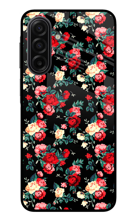 Rose Pattern Samsung F17 5G Glass Case