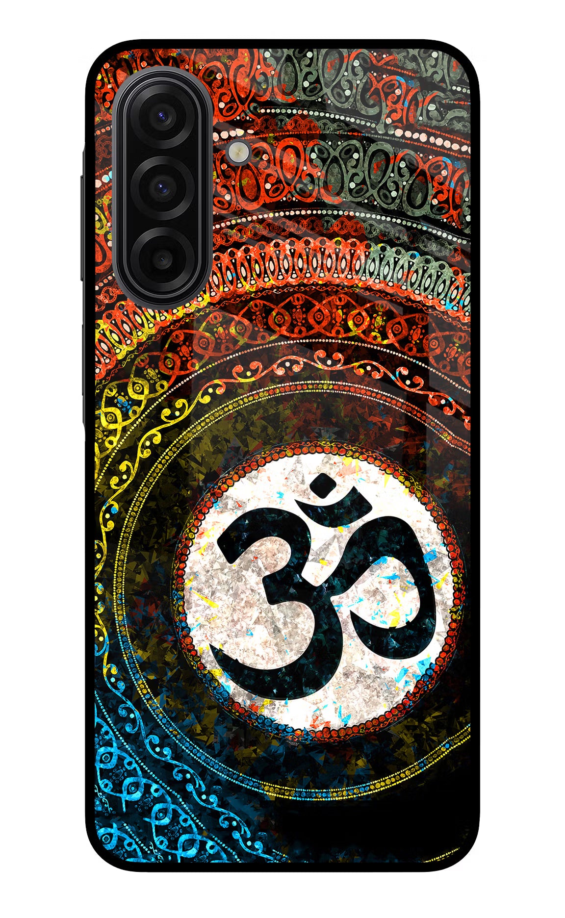 Om Cultural Samsung F17 5G Glass Case