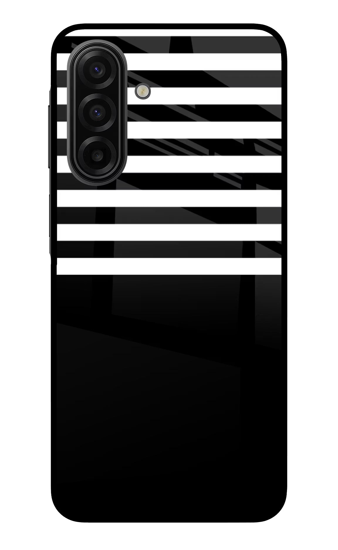Black and White Print Samsung F17 5G Glass Case