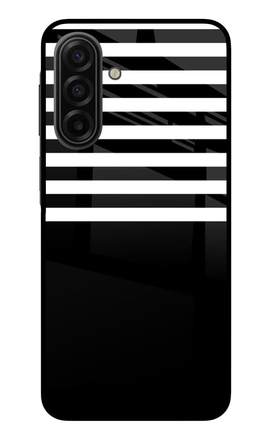 Black and White Print Samsung F17 5G Glass Case