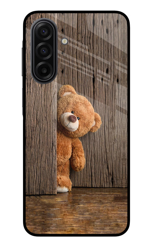 Teddy Wooden Samsung F17 5G Glass Case