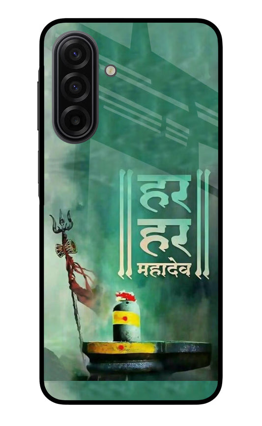 Har Har Mahadev Shivling Samsung F17 5G Glass Case