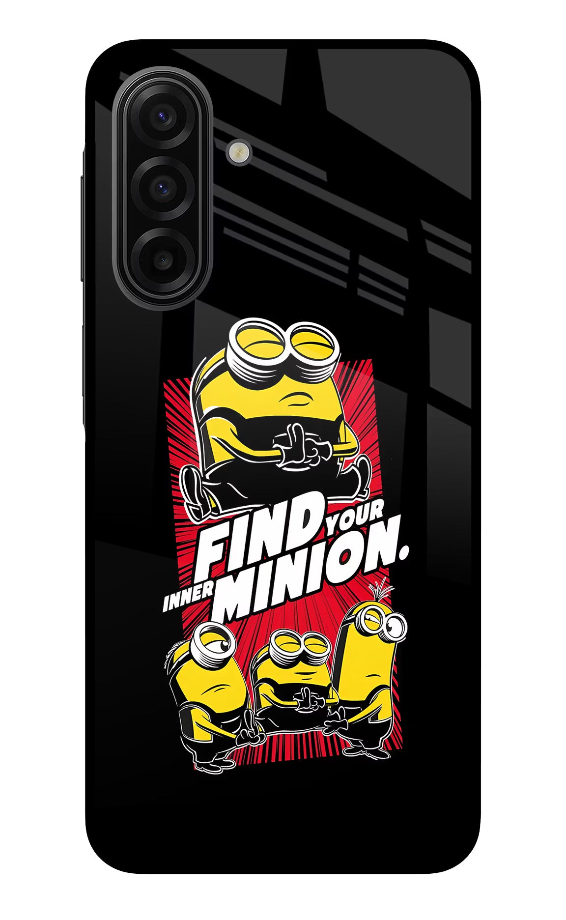 Find your inner Minion Samsung F17 5G Glass Case