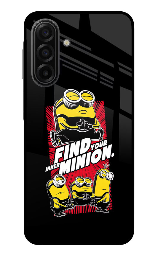 Find your inner Minion Samsung F17 5G Glass Case