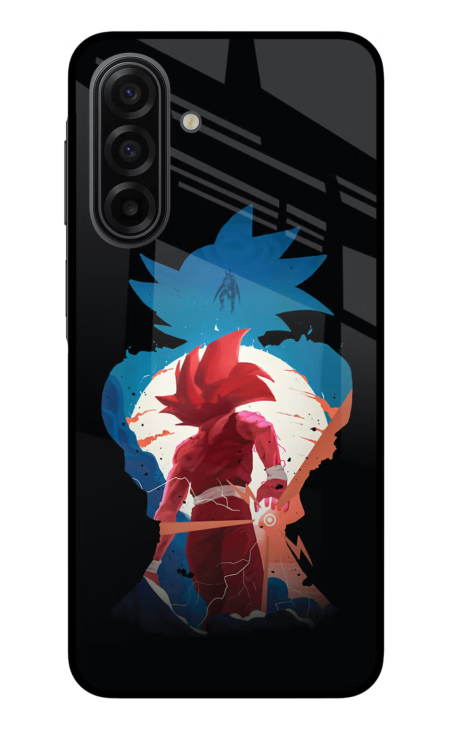 Goku Samsung F17 5G Back Cover, Glass case