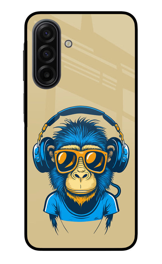 Monkey Headphone Samsung F17 5G Glass Case