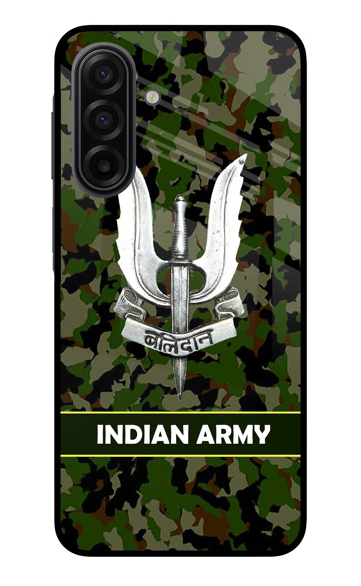 Balidan Indian Logo Samsung F17 5G Glass Case Back Cover by Casekaro
