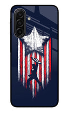 Captain America Marvel Art Samsung F17 5G Glass Case