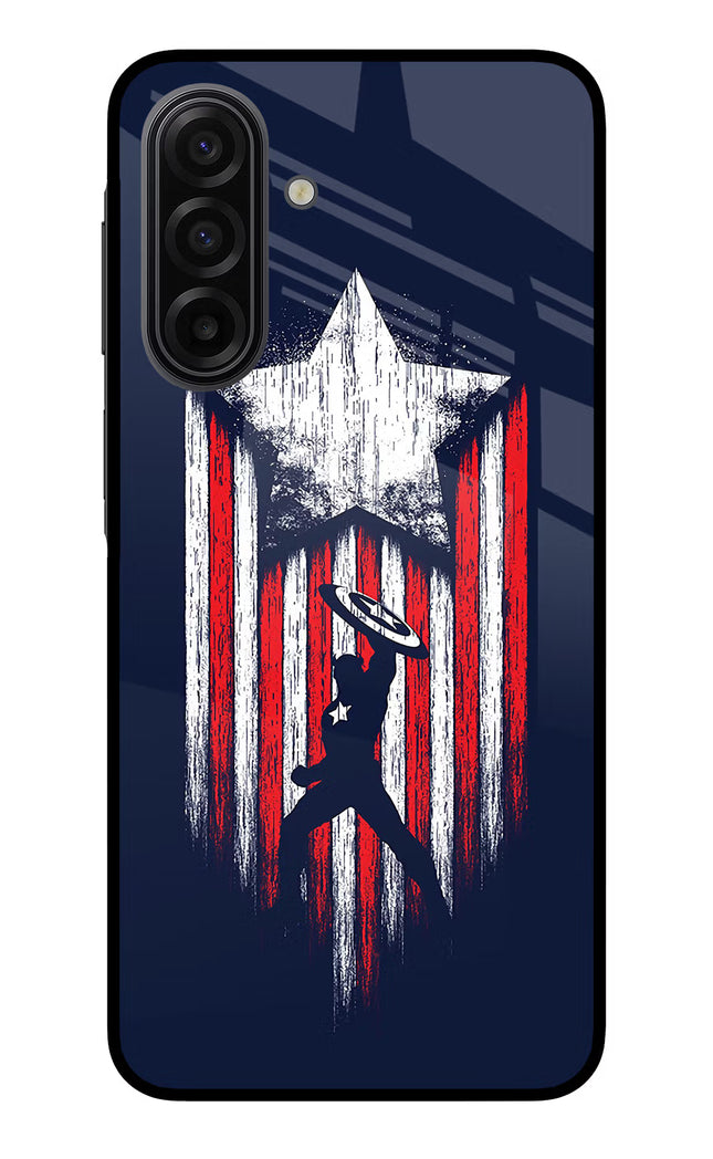 Captain America Marvel Art Samsung F17 5G Glass Case