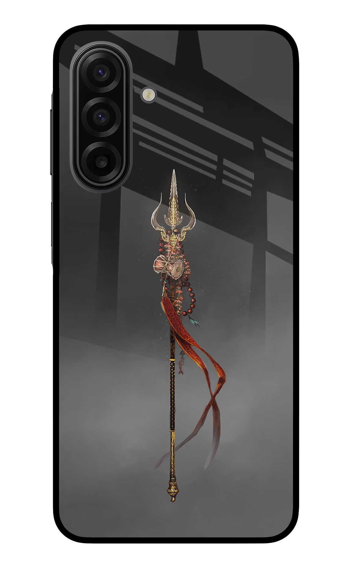 Shiv Trishul Samsung F17 5G Glass Case Back Cover by Casekaro