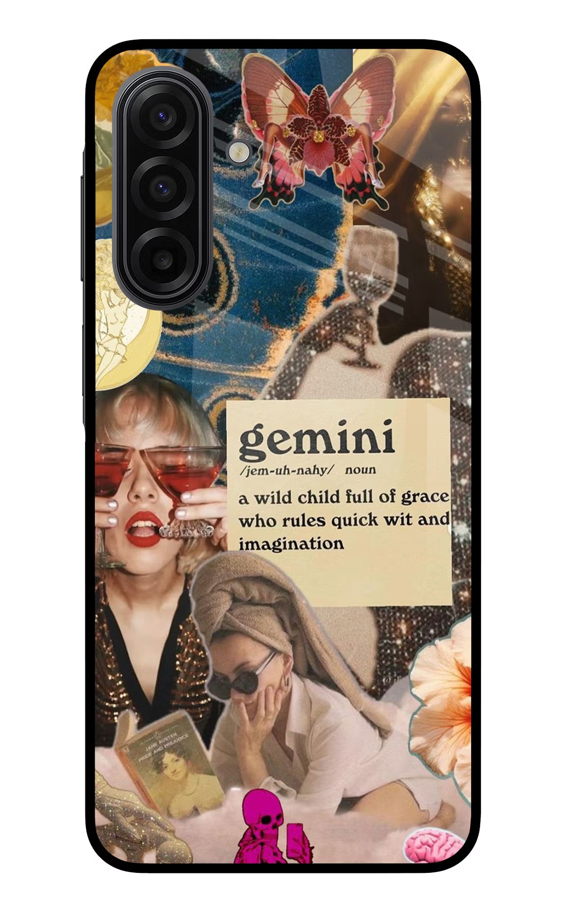 Gemini Zodiac Samsung F17 5G Glass Case
