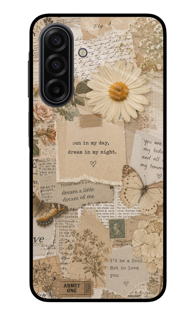 Vintage case Samsung F17 5G Glass Case Back Cover by Casekaro