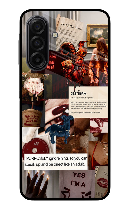 Zodiac Aries Samsung F17 5G Glass Case