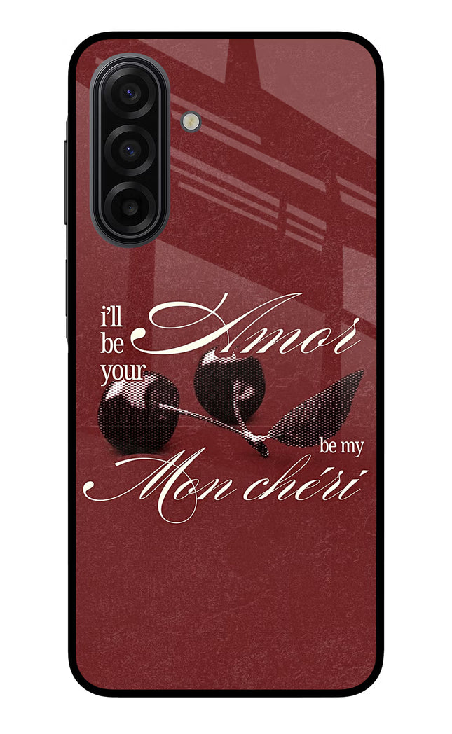 Velvet Cherry Samsung F17 5G Glass Case Back Cover by Casekaro