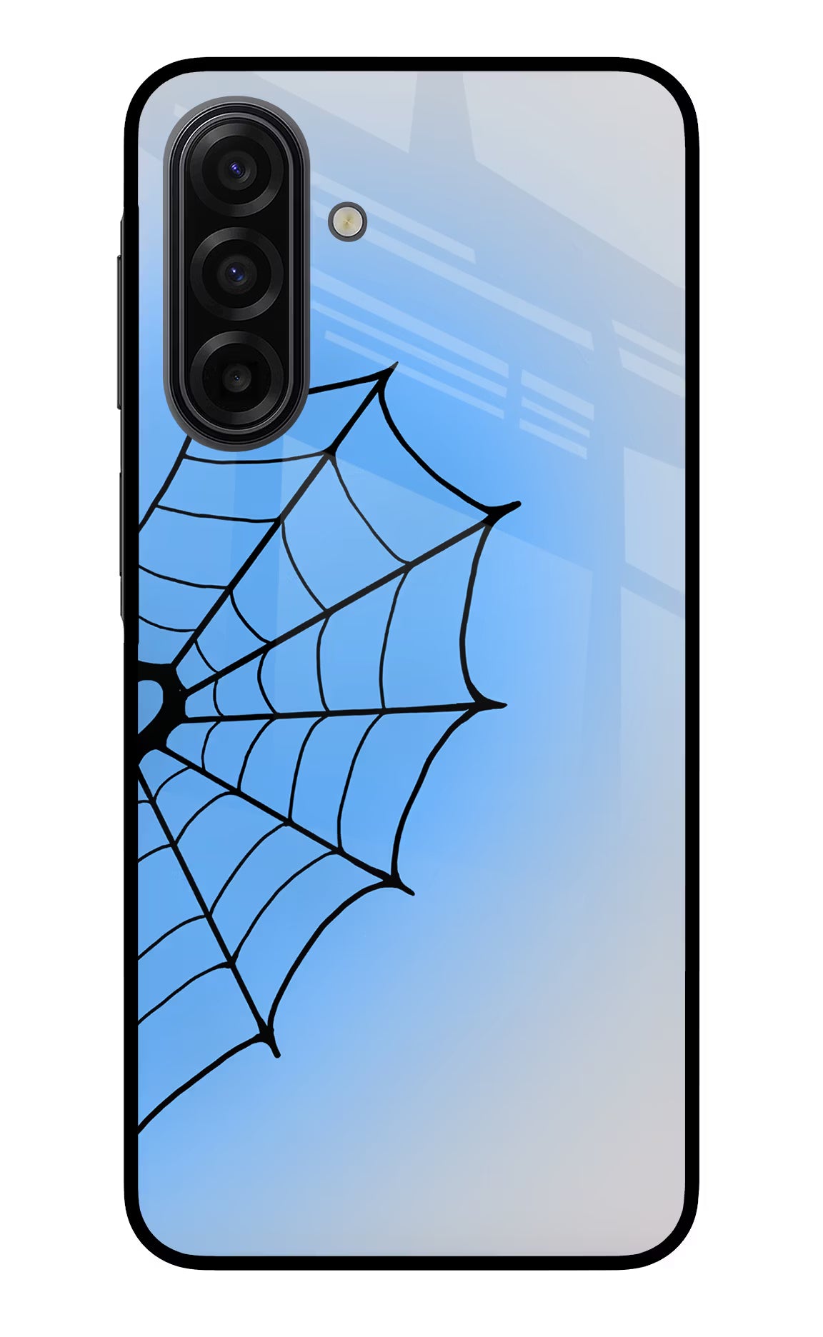 Blue Web Samsung F17 5G Glass Case