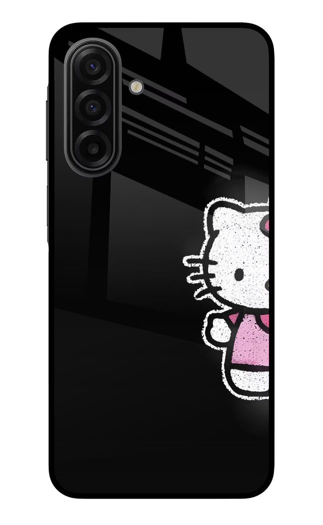 Kitty Charm Samsung F17 5G Glass Case Back Cover by Casekaro