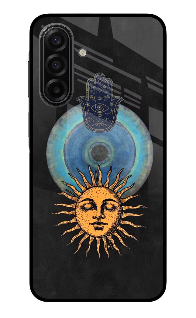 Divine Sun Samsung F17 5G Glass Case Back Cover by Casekaro