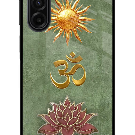 Om & Lotus Samsung F17 5G Glass Case