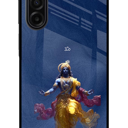 Cosmic Krishna Samsung F17 5G Glass Case