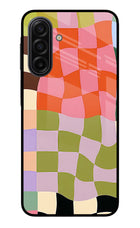Wavy Grid Samsung F17 5G Glass Case