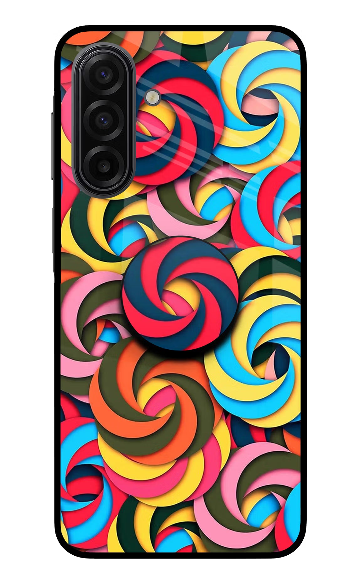 Spiral Pattern Samsung F17 5G Pop Case by Casekaro