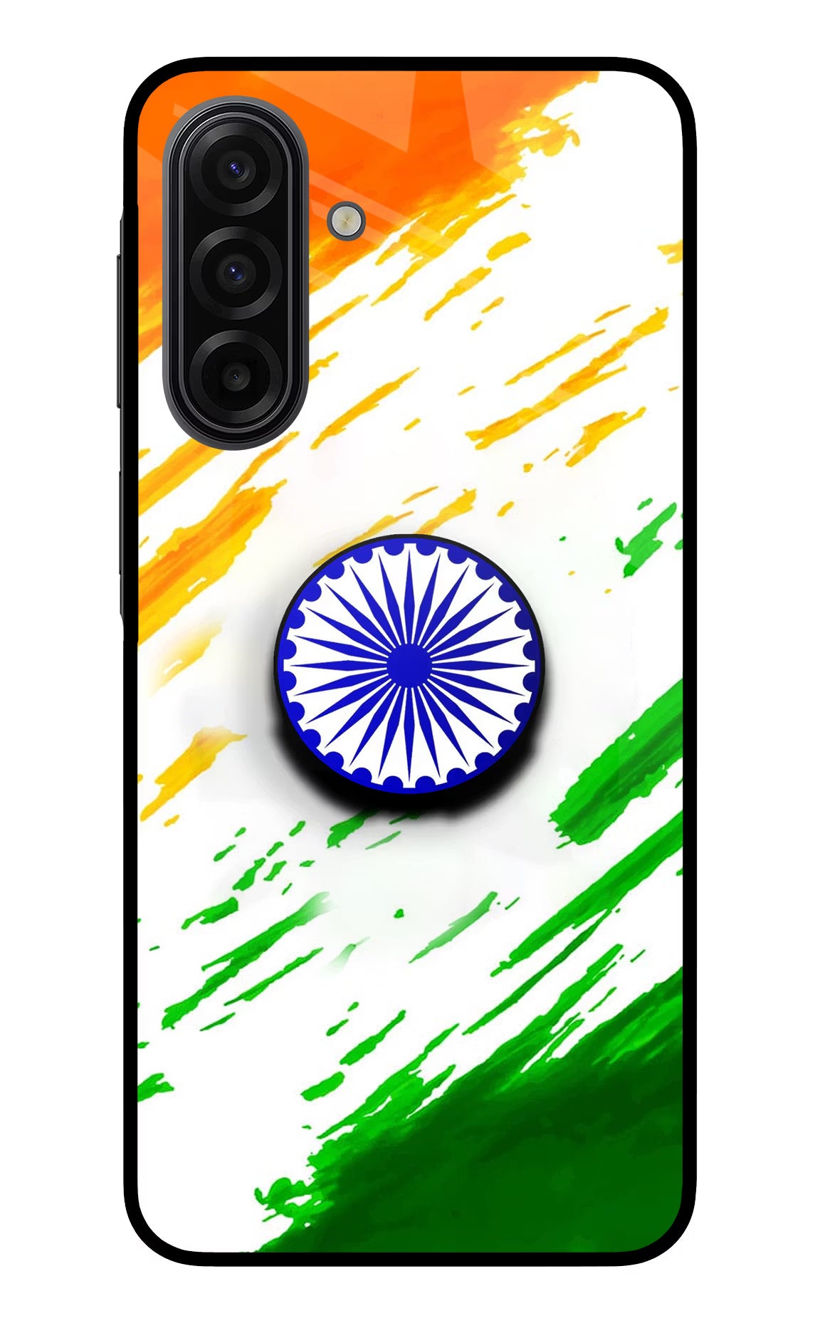 Indian Flag Ashoka Chakra Samsung F17 5G Pop Case by Casekaro