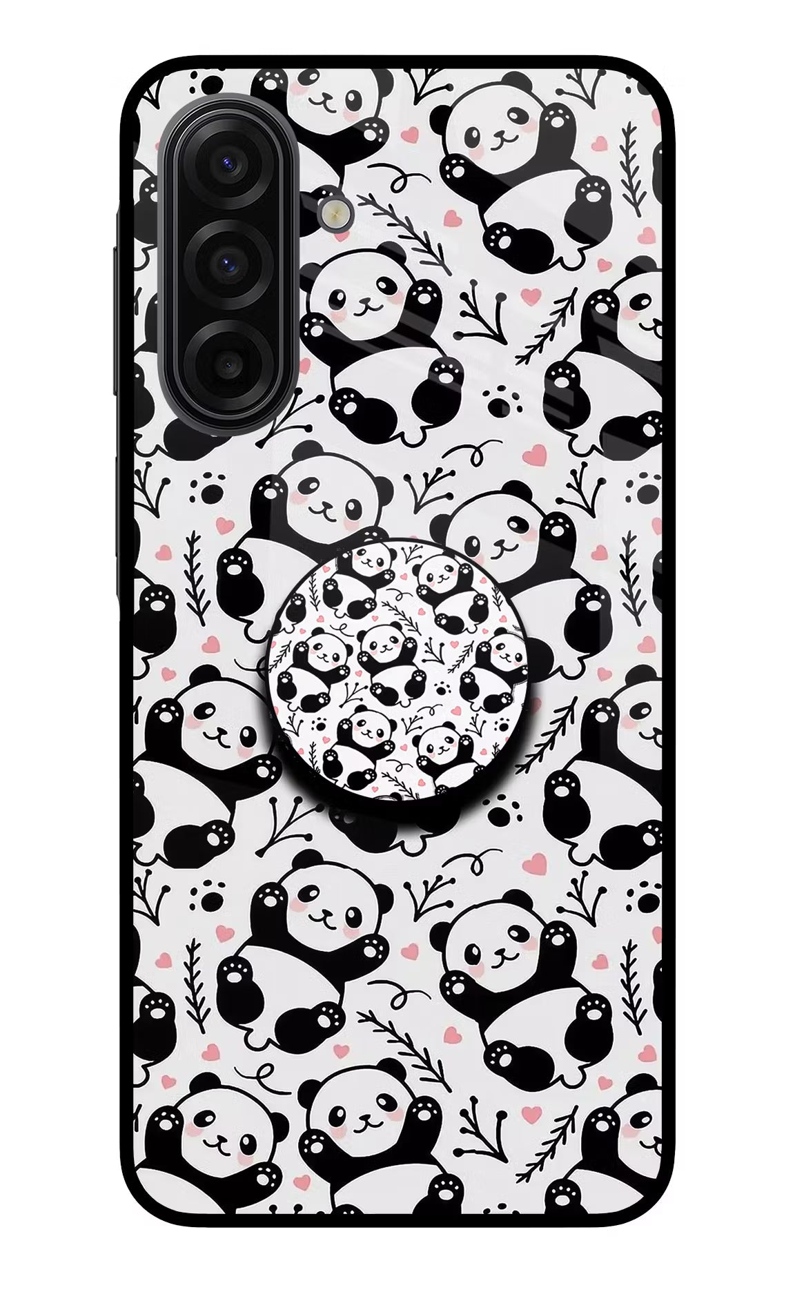 Cute Panda Samsung F17 5G Pop Case by Casekaro