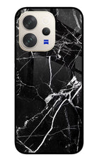 Black Marble Pattern Vivo V70 5G Glass Case