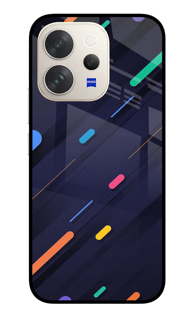 Abstract Design Vivo V70 5G Glass Case Back Cover by Casekaro