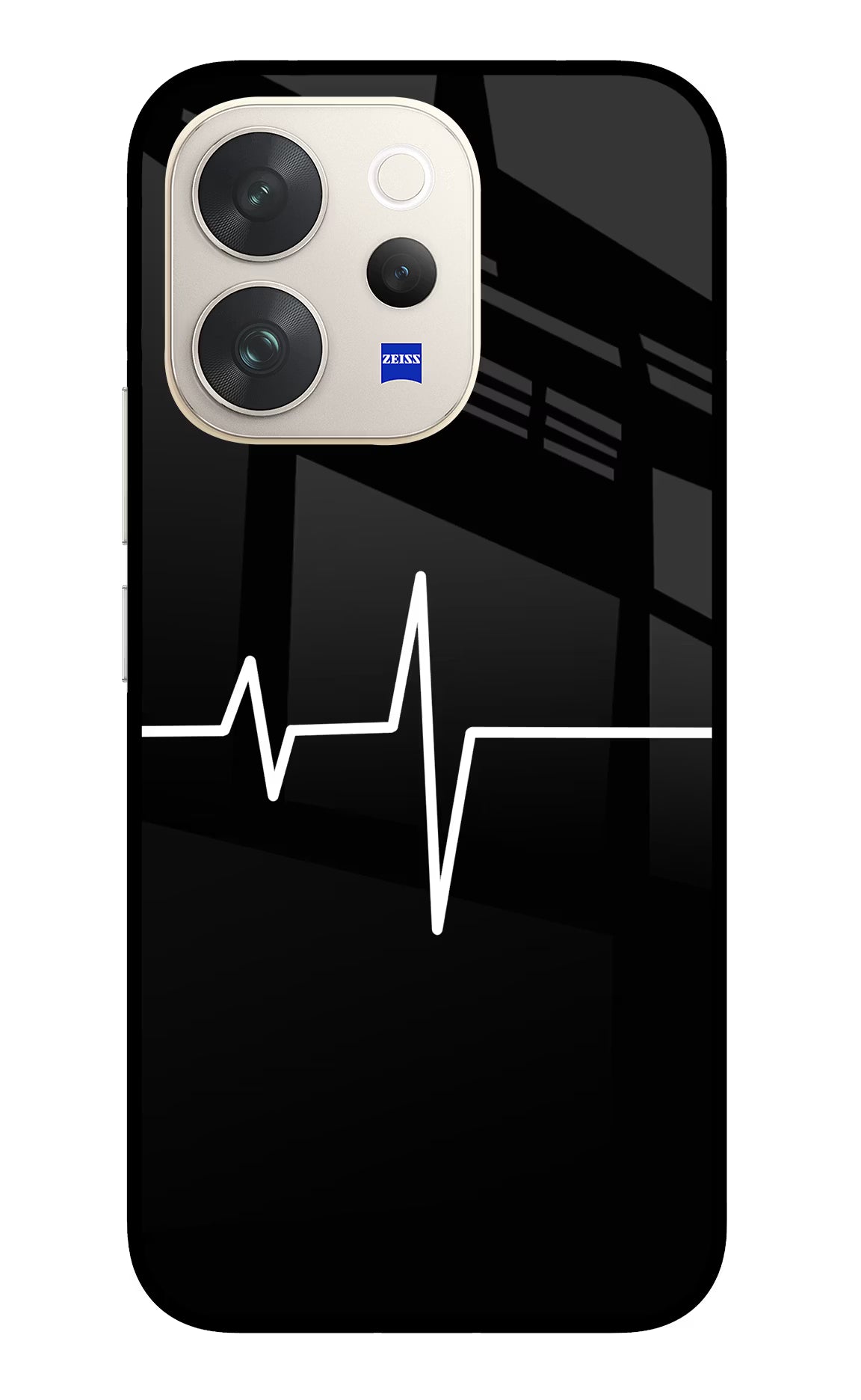 Heart Beats Vivo V70 5G Glass Case Back Cover by Casekaro