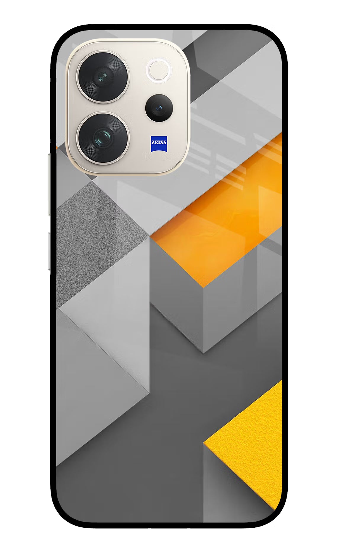 Abstract Vivo V70 5G Glass Case Back Cover by Casekaro