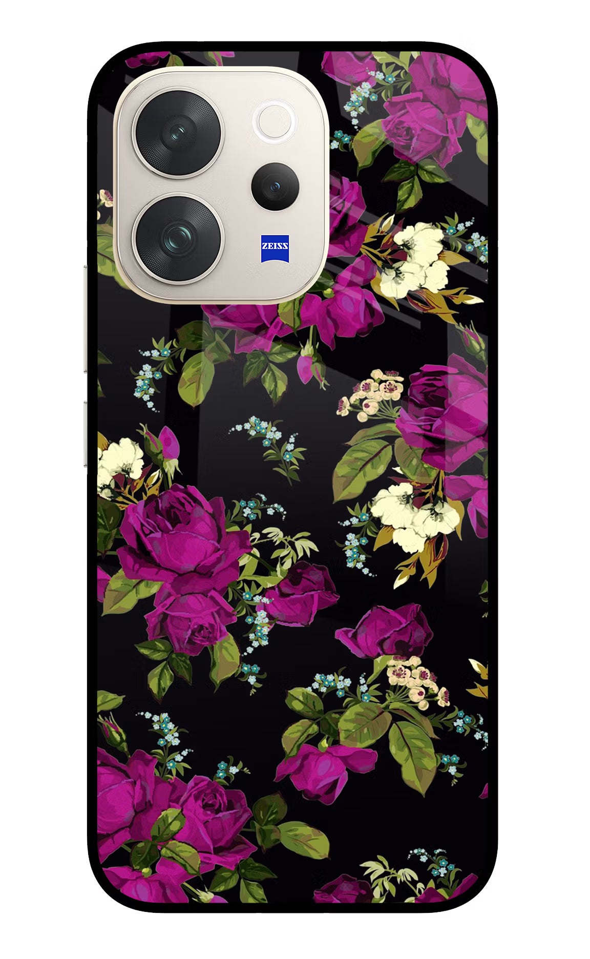 Flowers Vivo V70 5G Glass Case