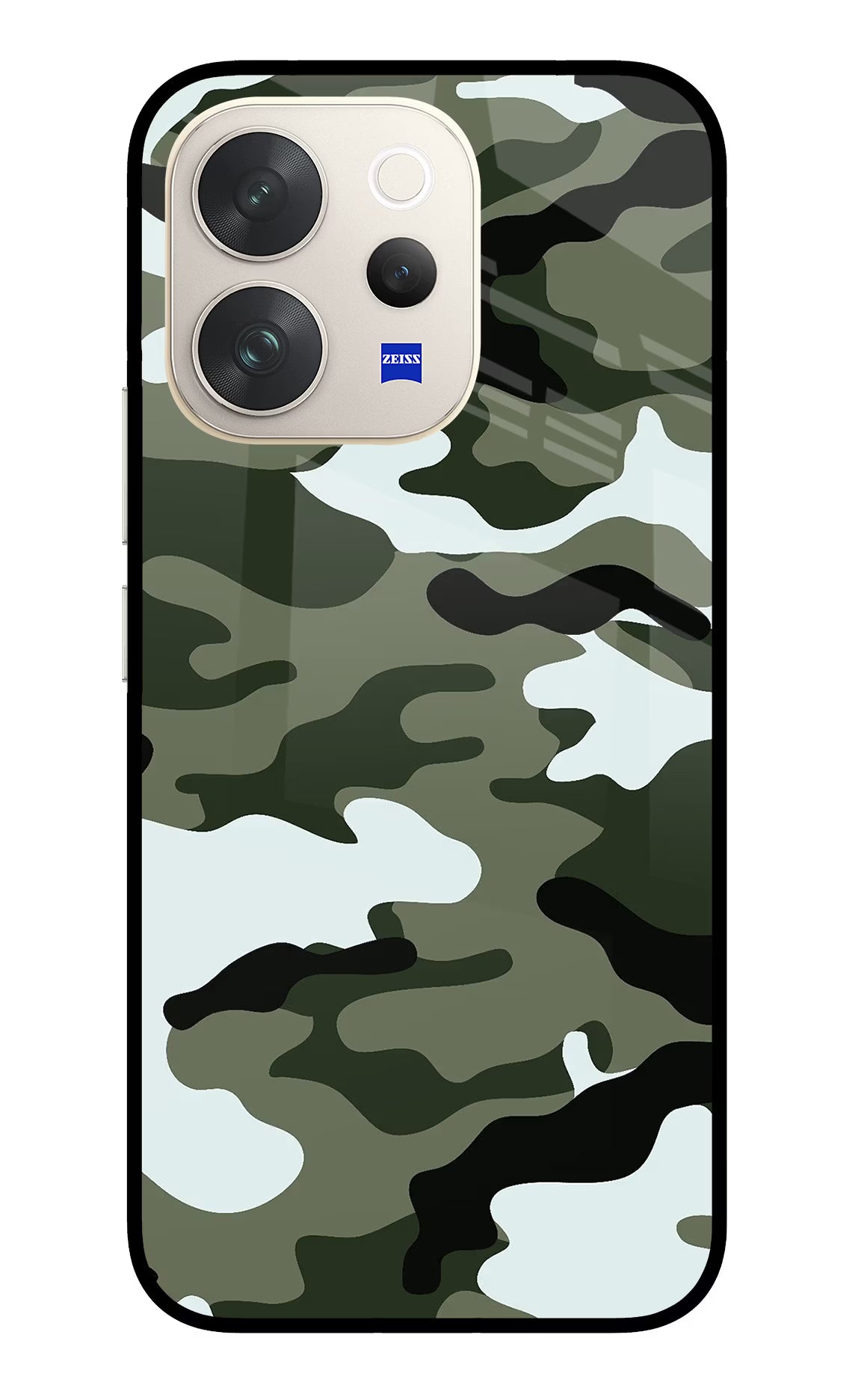 Camouflage Vivo V70 5G Glass Case
