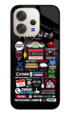 FRIENDS Vivo V70 5G Glass Case Back Cover by Casekaro