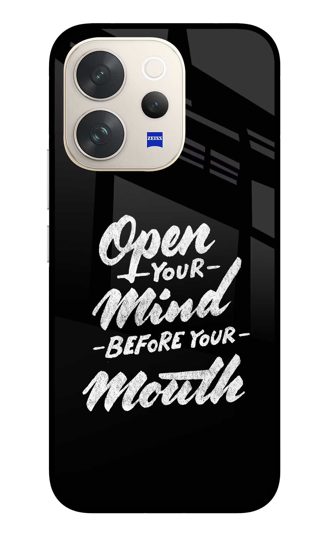 Open Your Mind Before Your Mouth Vivo V70 5G Glass Case