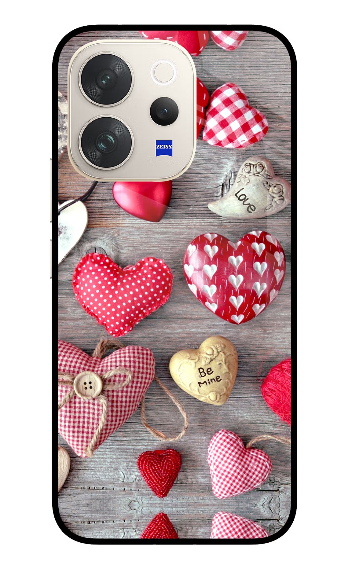 Love Wallpaper Vivo V70 5G Glass Case Back Cover by Casekaro