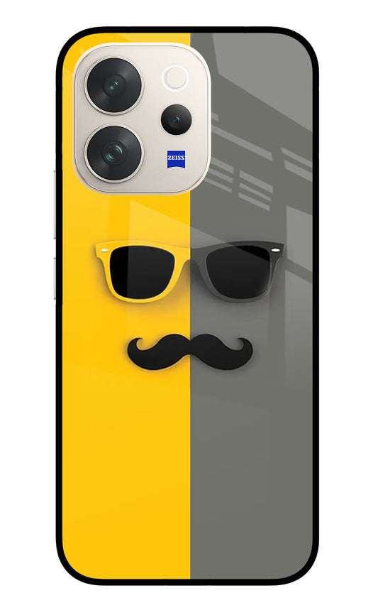 Sunglasses with Mustache Vivo V70 5G Glass Case