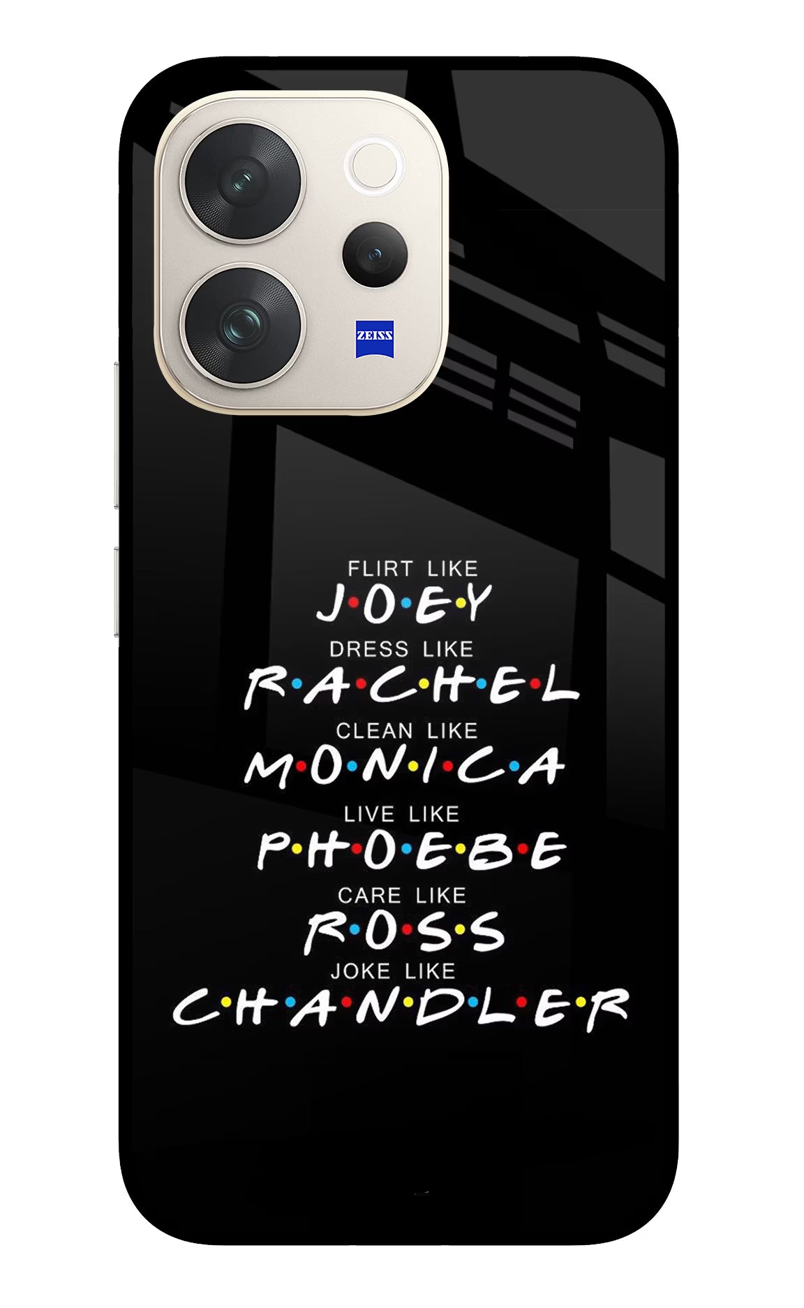FRIENDS Character Vivo V70 5G Glass Case