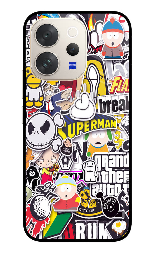 Sticker Bomb Vivo V70 5G Glass Case
