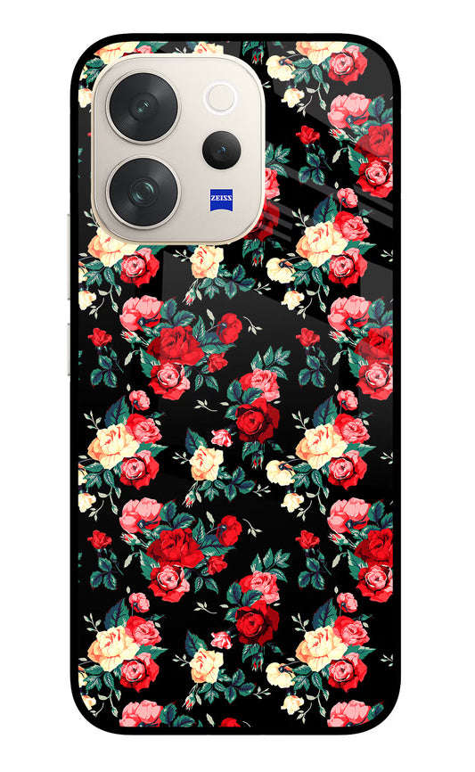 Rose Pattern Vivo V70 5G Glass Case
